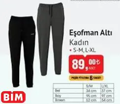 EŞOFMAN ALTI KADIN EŞOFMAN ALTI KADIN